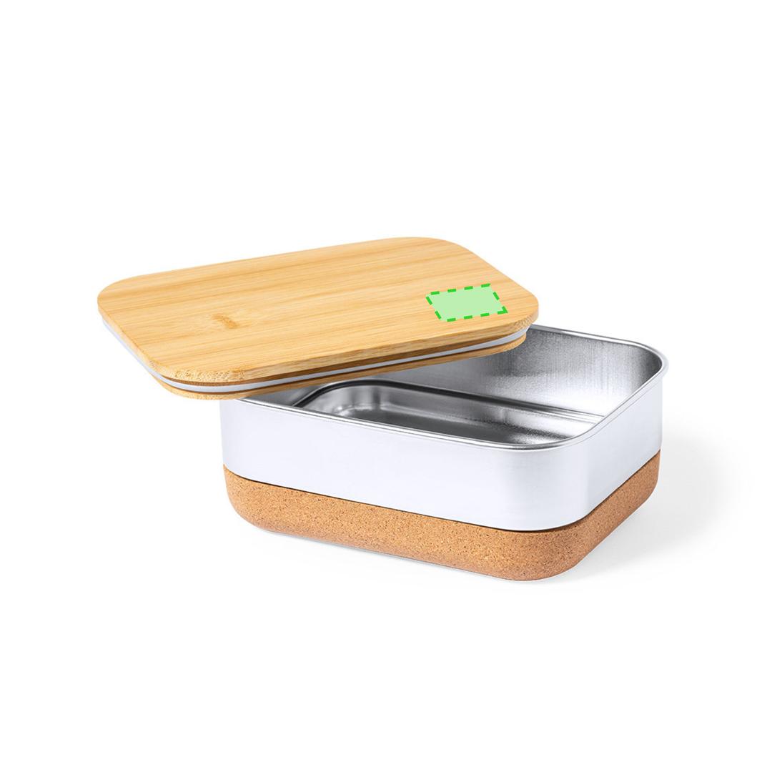 Fiambrera Limited Edition de acero inox, bambú y corcho 1 L — con estuche exclusivo y tarjeta reciclada