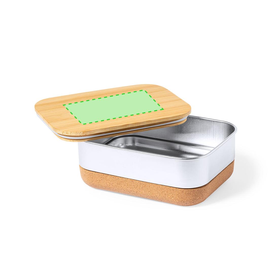 Fiambrera Limited Edition de acero inox, bambú y corcho 1 L — con estuche exclusivo y tarjeta reciclada