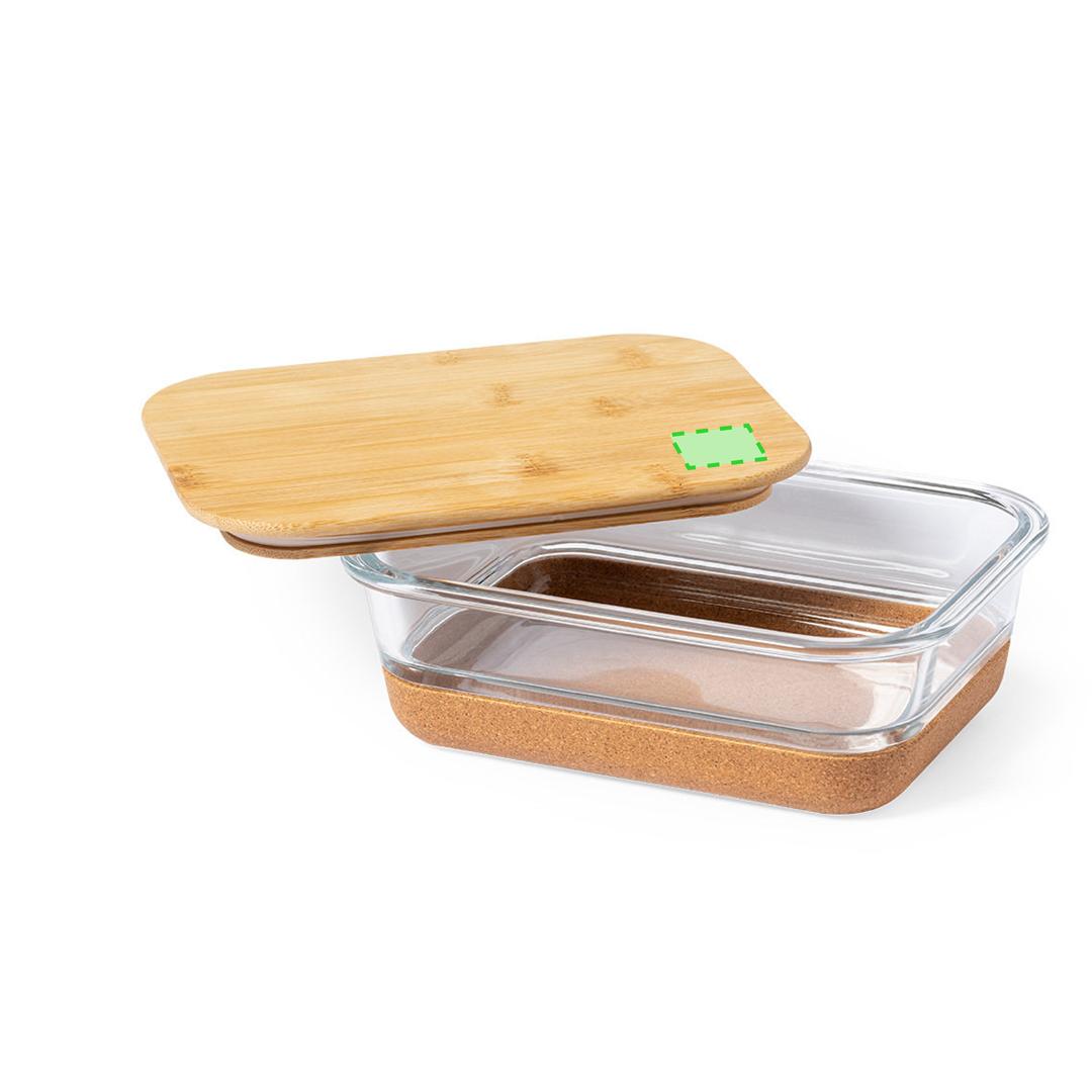 Fiambrera Limited Edition de cristal borosilicato, bambú y corcho 730 ml — estuche exclusivo