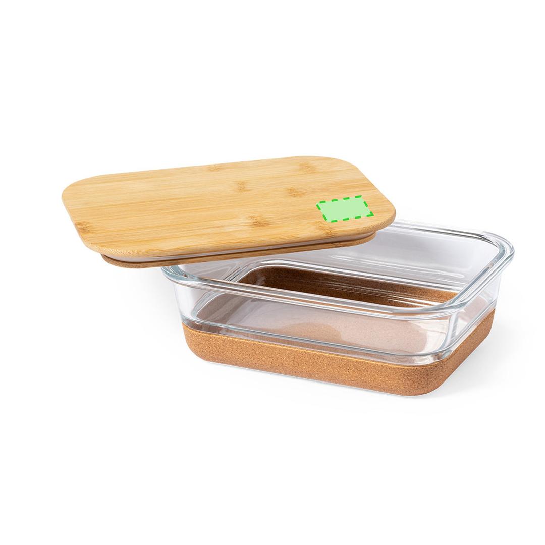 Fiambrera Limited Edition de cristal borosilicato, bambú y corcho 730 ml — estuche exclusivo