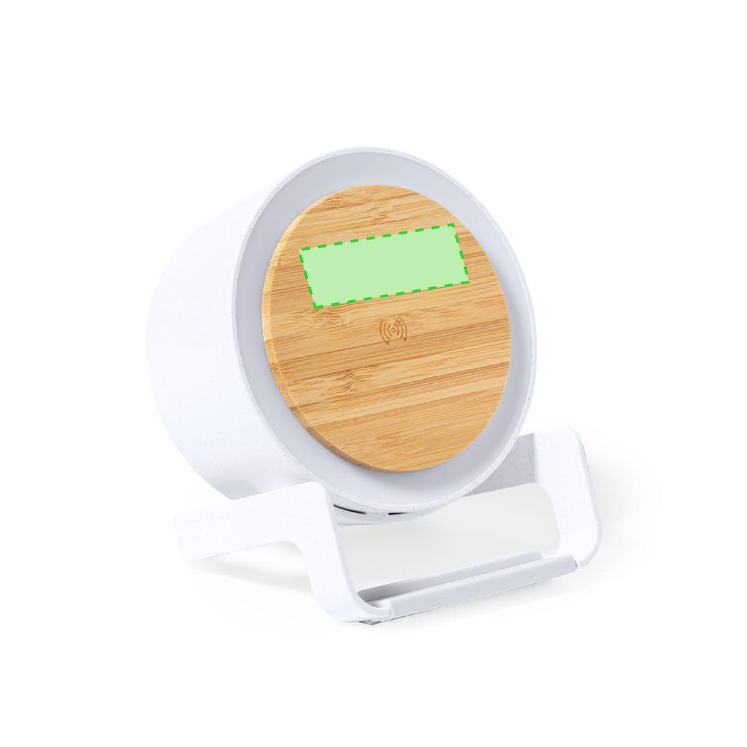 Lámpara de caña de trigo con 12 LEDs, altavoz Bluetooth y cargador USB