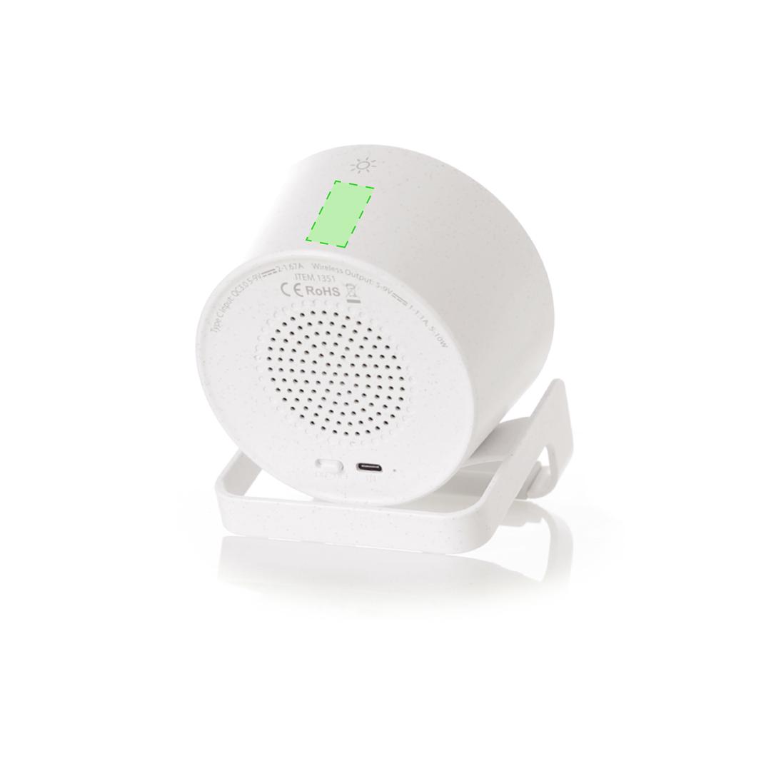 Lámpara de caña de trigo con 12 LEDs, altavoz Bluetooth y cargador USB