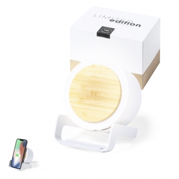 Lámpara de caña de trigo con 12 LEDs, altavoz Bluetooth y cargador USB