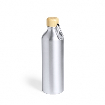 Bidón gigante de aluminio y tapón de bambú 800 ml