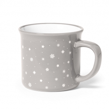 Taza navideña Verdux de cerámica — 280 ml, diseño vintage navideño, área de marcaje especial en frontal, presentada en caja kraft individual