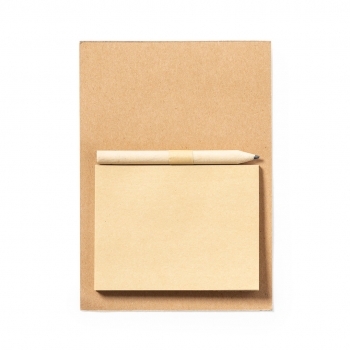 Imán decorativo para nevera de papel reciclado con bloc de notas 40 hojas