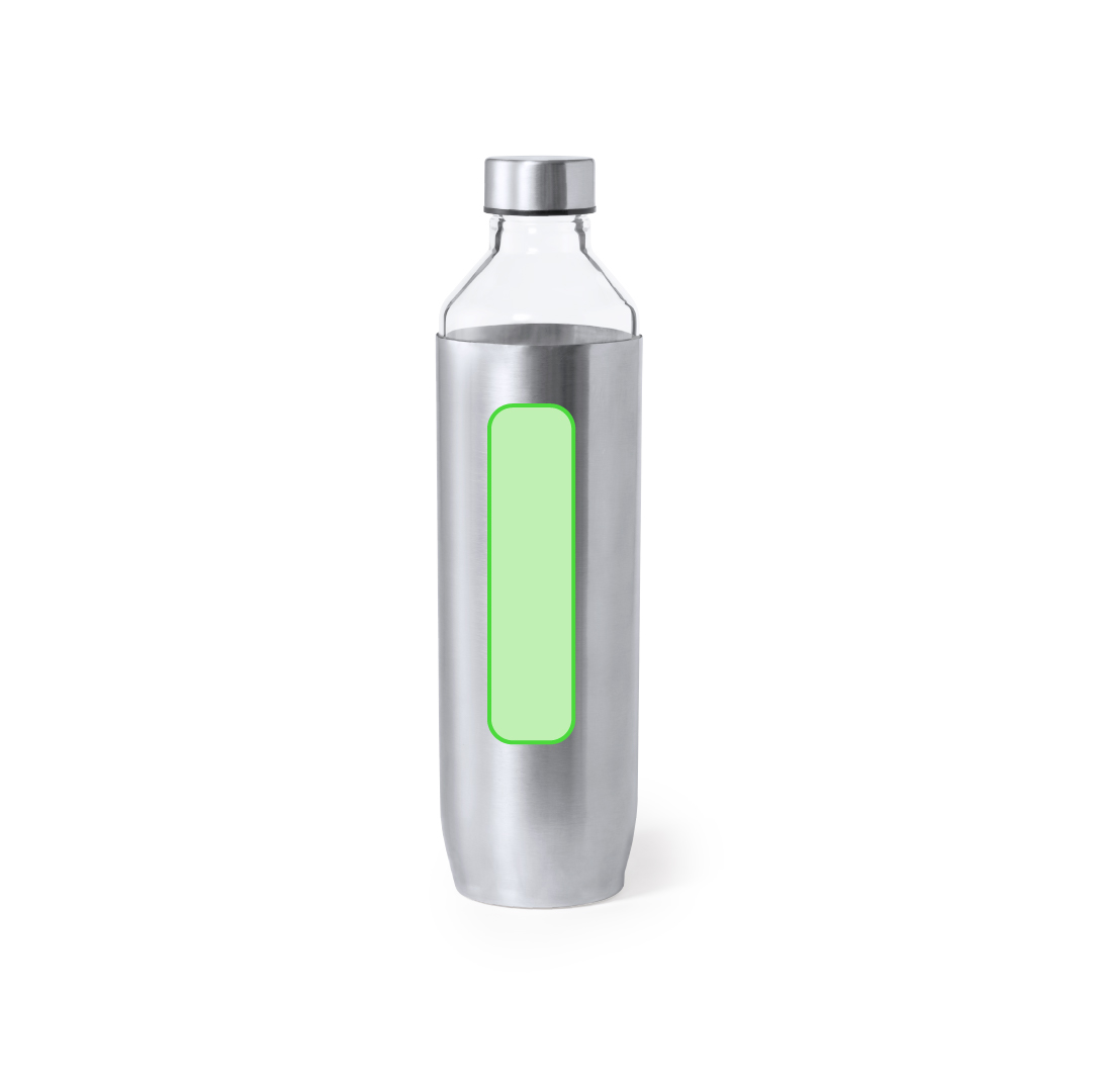 Bidón gigante de cristal borosilicato y acero inoxidable 850 ml