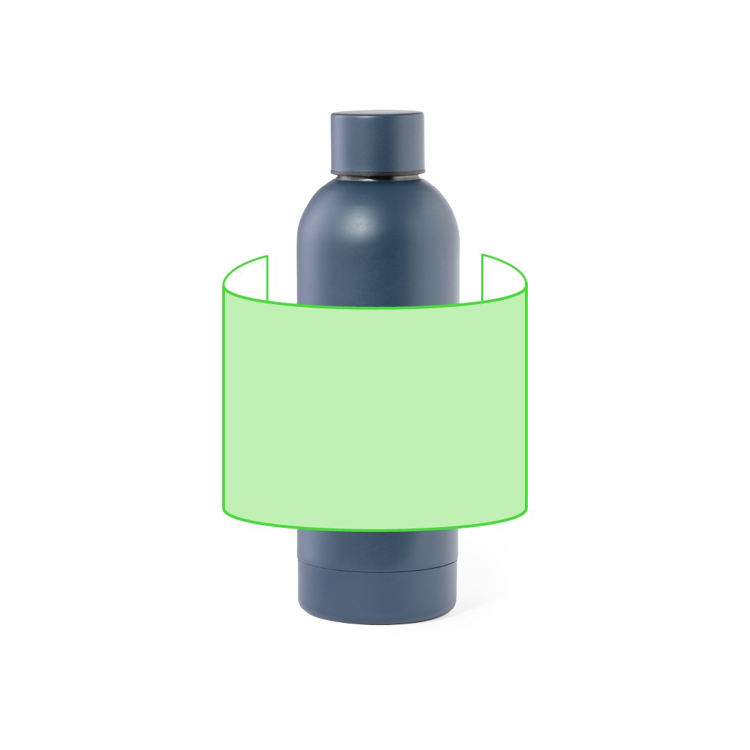 Bidón ergonómico XL de pared simple acero inoxidable 800 ml