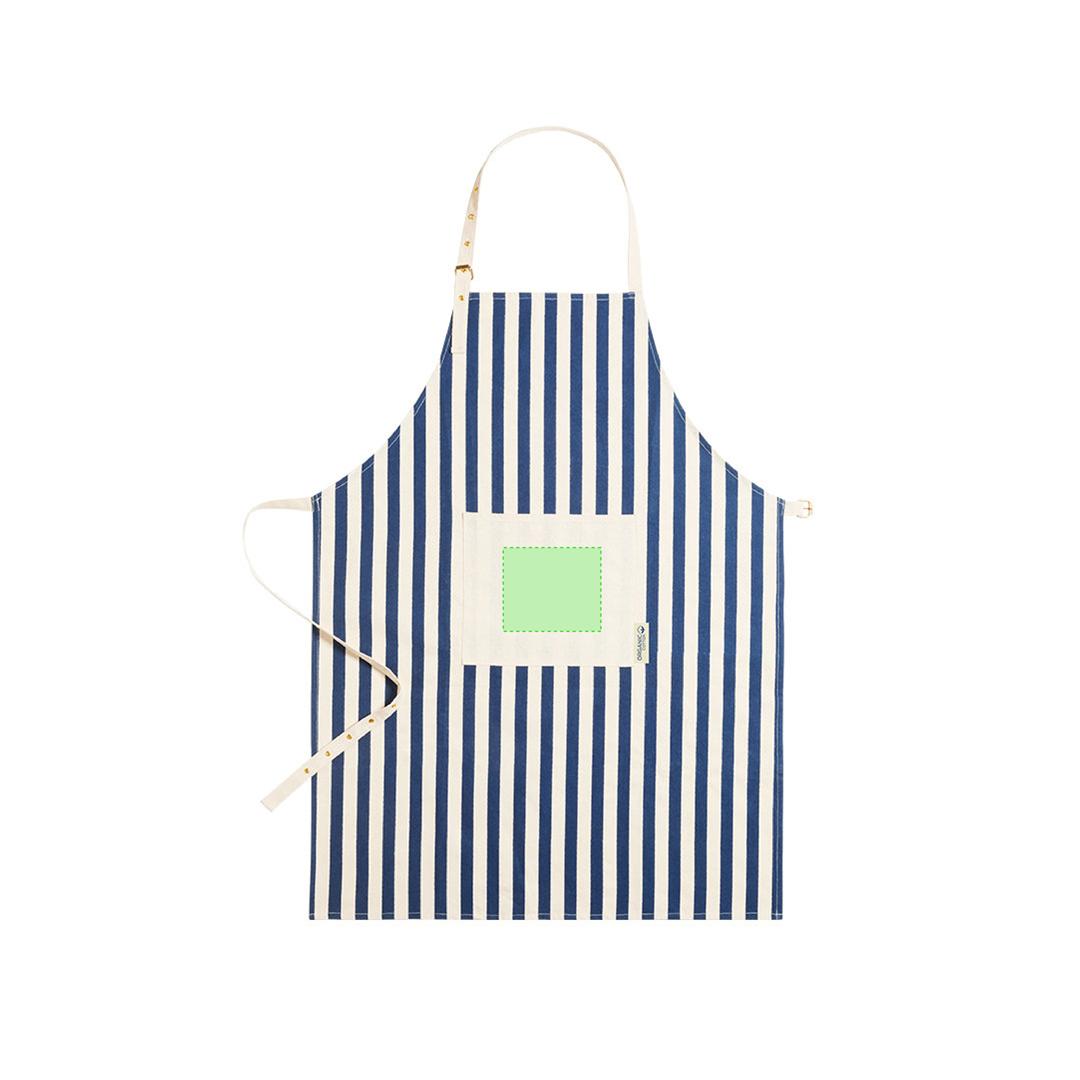 Delantal de cocina de algodón orgánico 220 g/m²