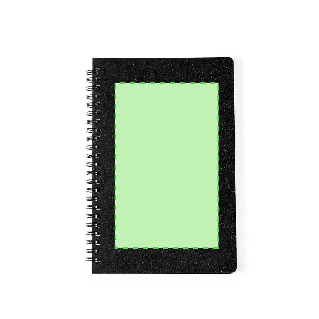 Libreta de caña de trigo y polipropileno con 80 hojas