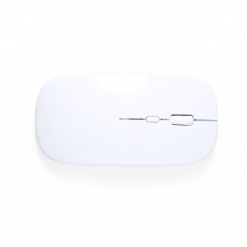 Ratón inalámbrico de ABS reciclado con batería recargable de 500 mAh