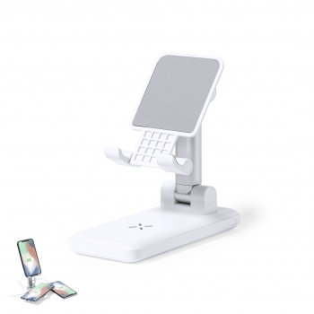 Soporte multifunción 3 en 1: cargador inalámbrico 10W + powerbank 5000 mAh + atril