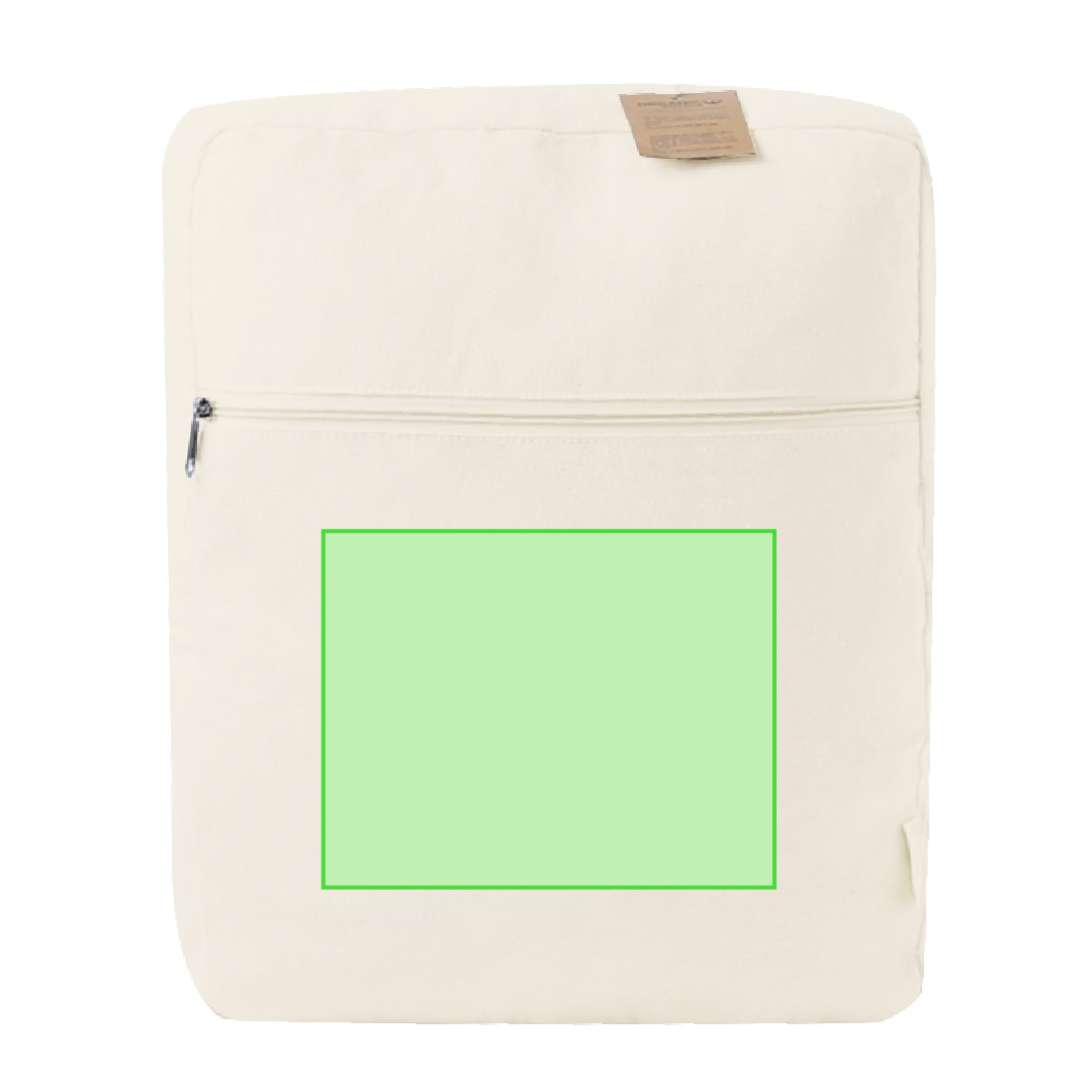 Mochila de algodón orgánico 280 g/m² con distintivo organic certificado