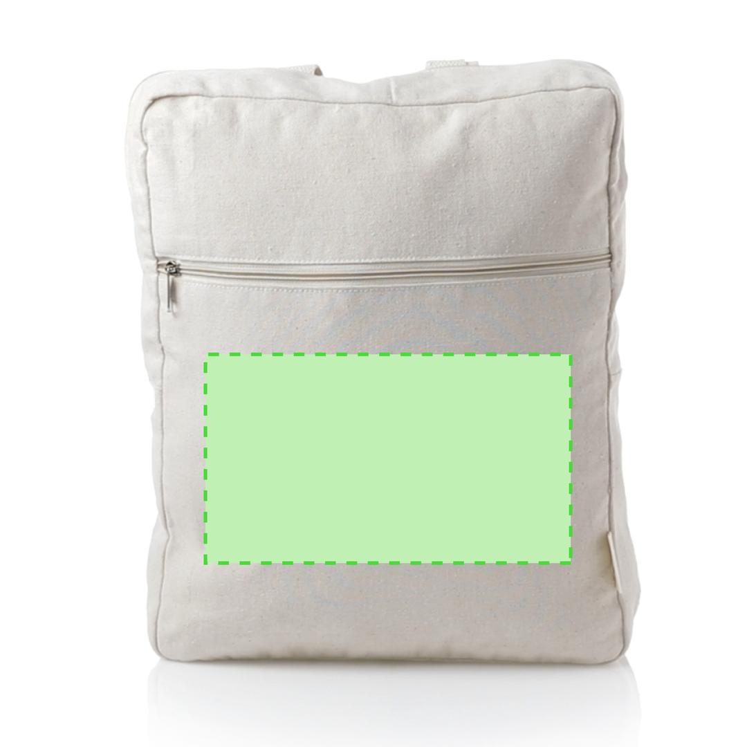 Mochila de algodón 100% reciclado GRS 280 g/m² en gama de colores con certificación disponible