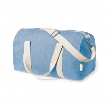 Bolso de algodón reciclado GRS 280 g/m² con bandolera de mosquetón y certificación disponible