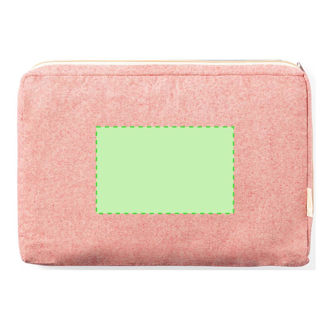 Funda acolchada para portátil de algodón reciclado 280 g/m²