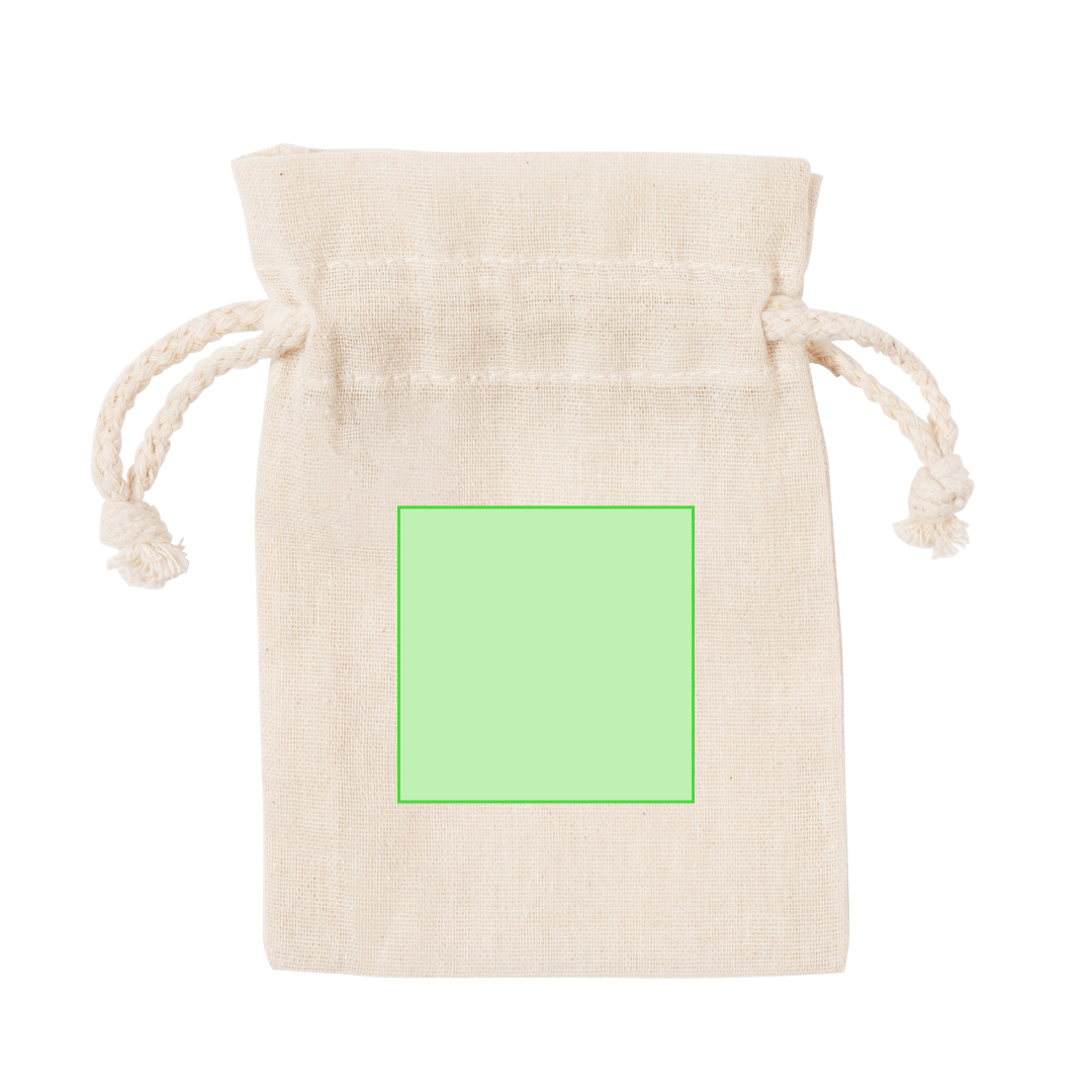 Bolsita de algodón 100% de 105 g/m² — 10x14 cm, la más pequeña del catálogo de bolsas de algodón