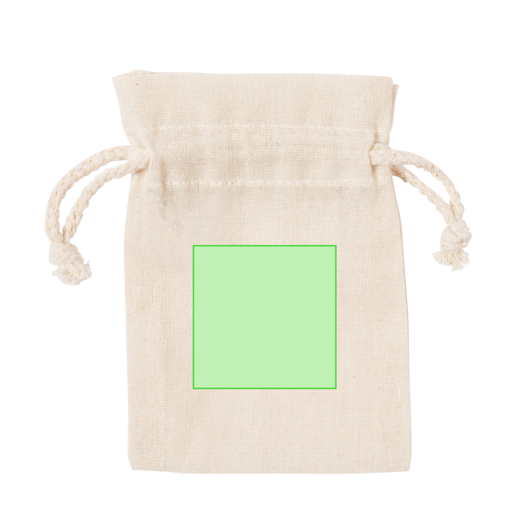 Bolsita de algodón 100% de 105 g/m² — 10x14 cm, la más pequeña del catálogo de bolsas de algodón
