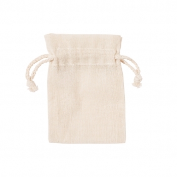 Bolsita de algodón 100% de 105 g/m² — 10x14 cm, la más pequeña del catálogo de bolsas de algodón