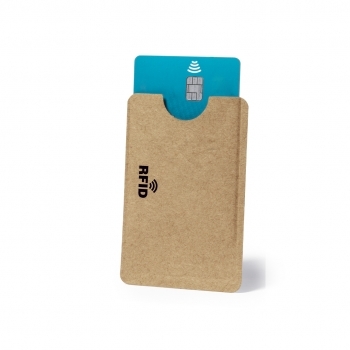 Tarjetero ultrafino de papel reciclado y aluminio con protección RFID 2 g