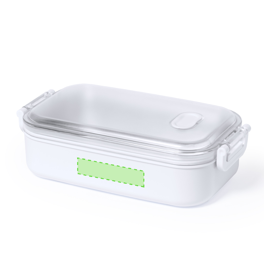 Fiambrera térmica de PP con bandeja interior de acero inox 500 ml — conserva el calor horas