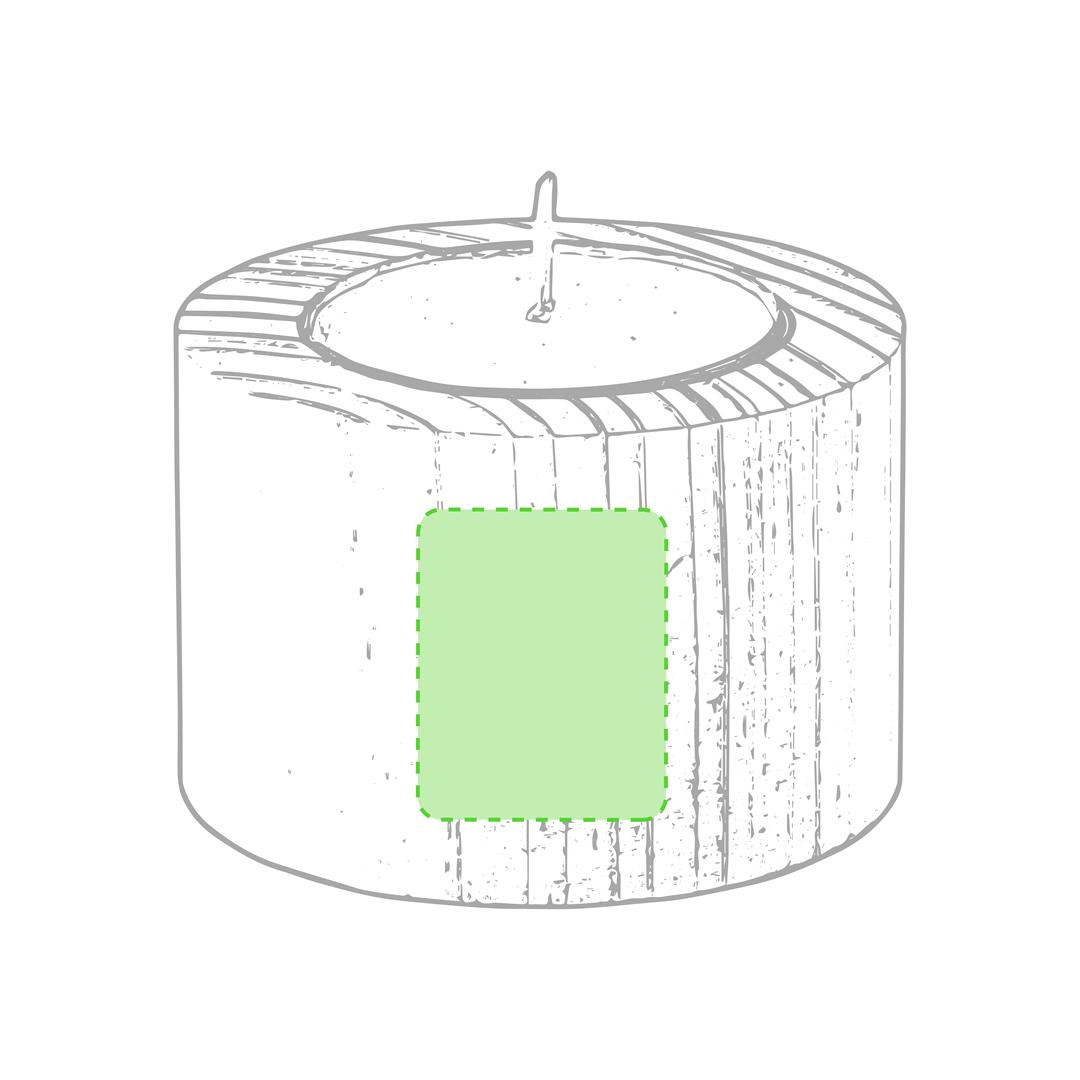 Vela aromática de madera aroma vainilla