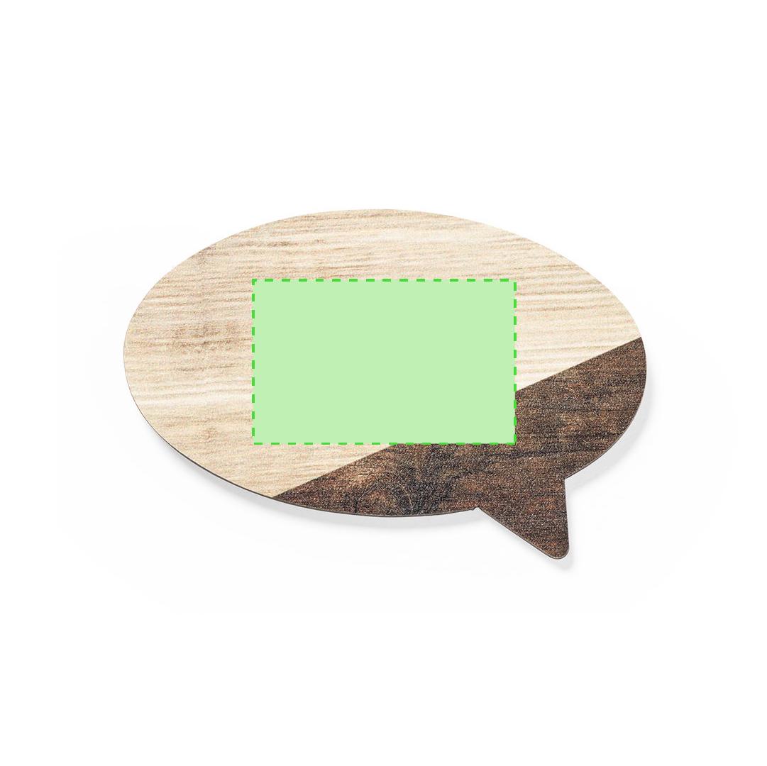Imán decorativo para nevera de madera natural