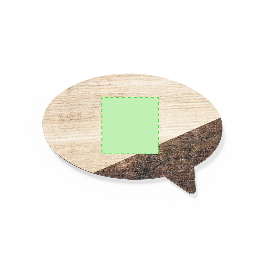 Imán decorativo para nevera de madera natural