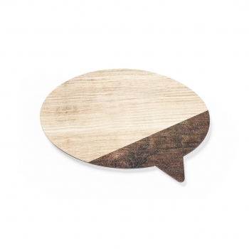 Imán decorativo para nevera de madera natural