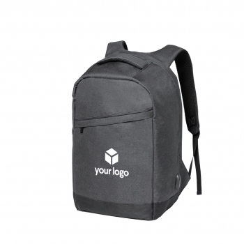 Mochila antirrobo de poliéster 600D con USB, portátil 15