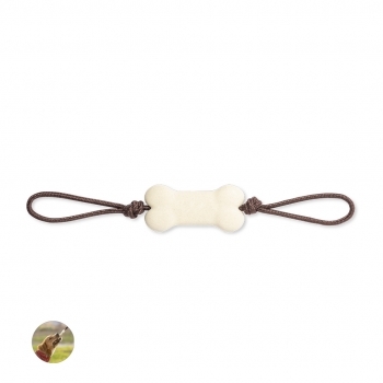 Mordedor cuerda mascotas poliéster TPR resistente juego dental limpieza