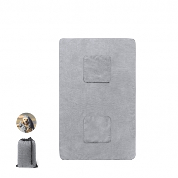 Toalla mascotas microfibra poliéster 160g/m² absorción rápida funda transporte