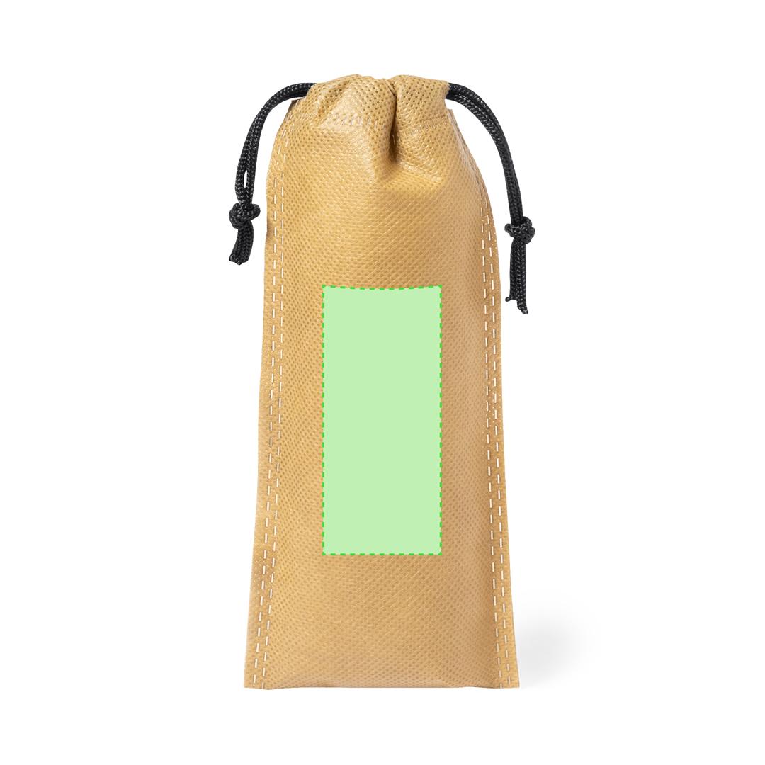 Armónica con tapas de madera natural pino con funda non-woven cordones
