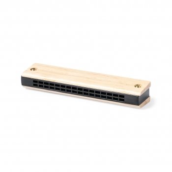 Armónica con tapas de madera natural pino con funda non-woven cordones
