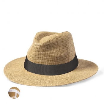 Sombrero indiana de paja de papel con cinta ajustable interior