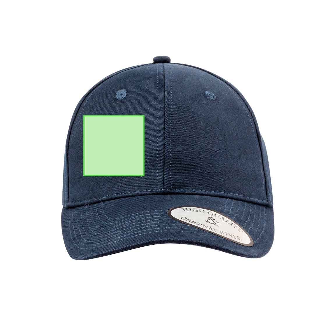 Gorra cerrada 6 paneles de algodón peinado y spandex con cinta interior elástica en tallas S-M y L-XL