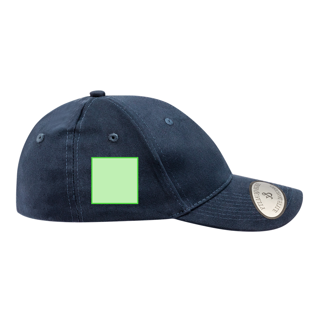Gorra cerrada 6 paneles de algodón peinado y spandex con cinta interior elástica en tallas S-M y L-XL
