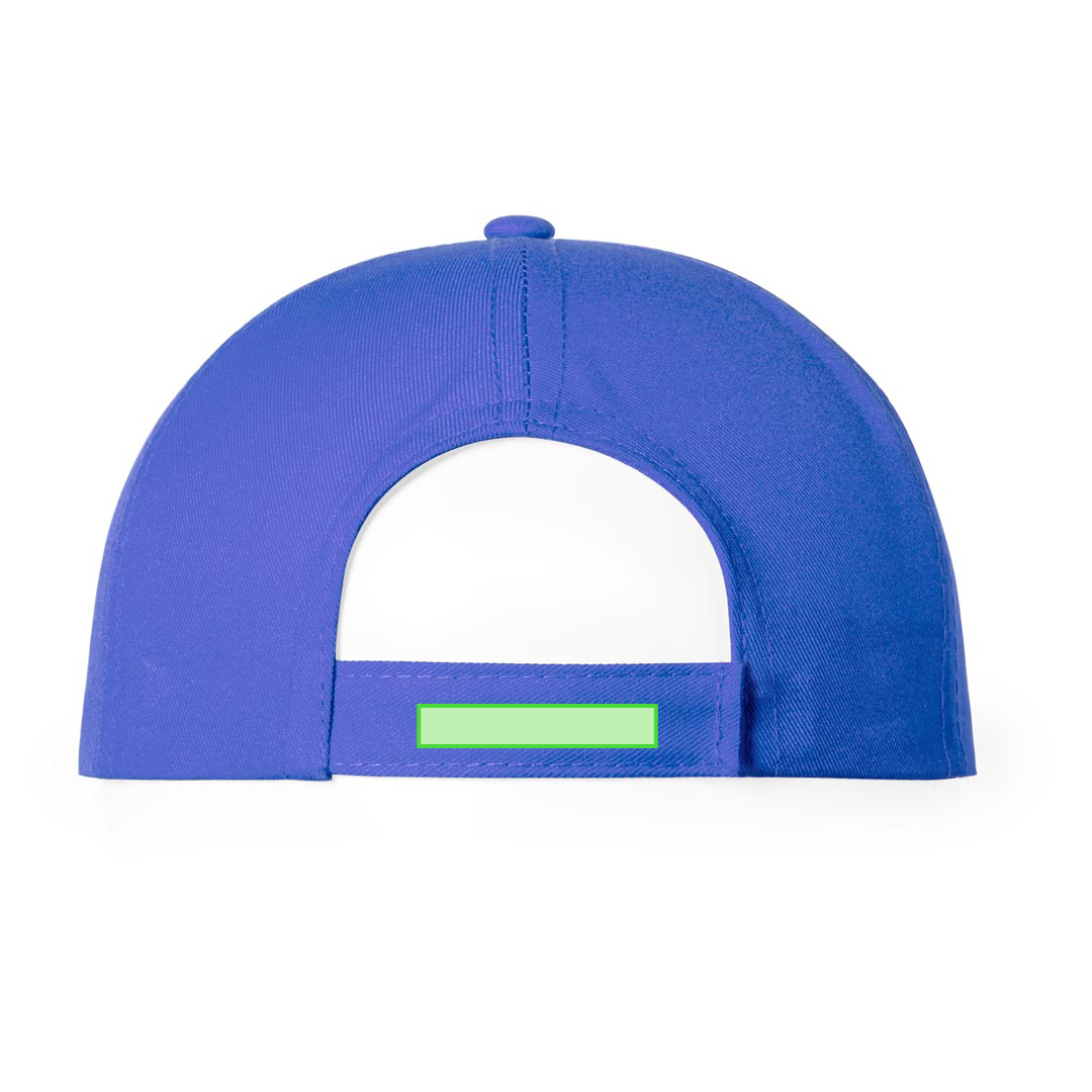 Gorra niño 5 paneles poliéster RPET suave cierre velcro orificio ventilación