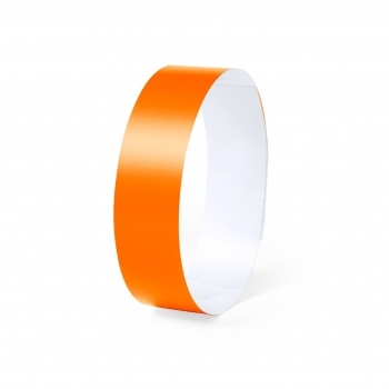 Pulsera para eventos en fibra sintética irrompible con cierre adhesivo de seguridad — en extensa gama de colores
