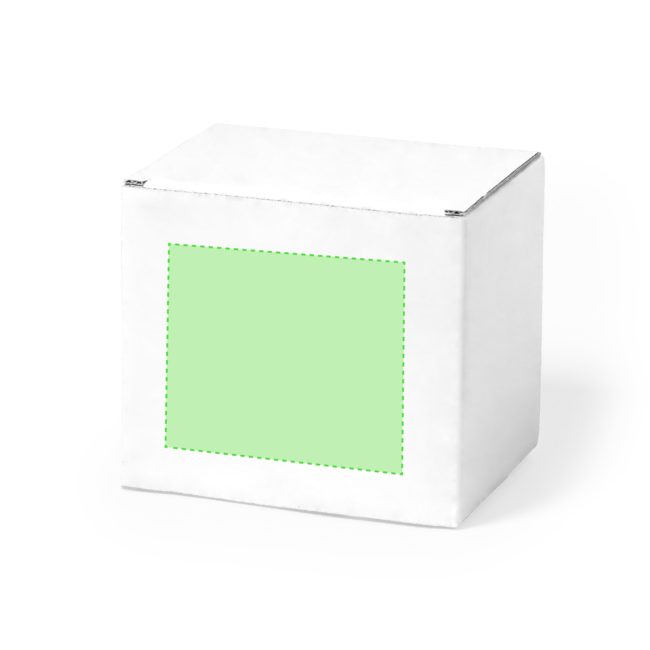 Caja de presentación para tazas en cartón corrugado blanco — 12x10,6x9 cm, diseñada específicamente para tazas