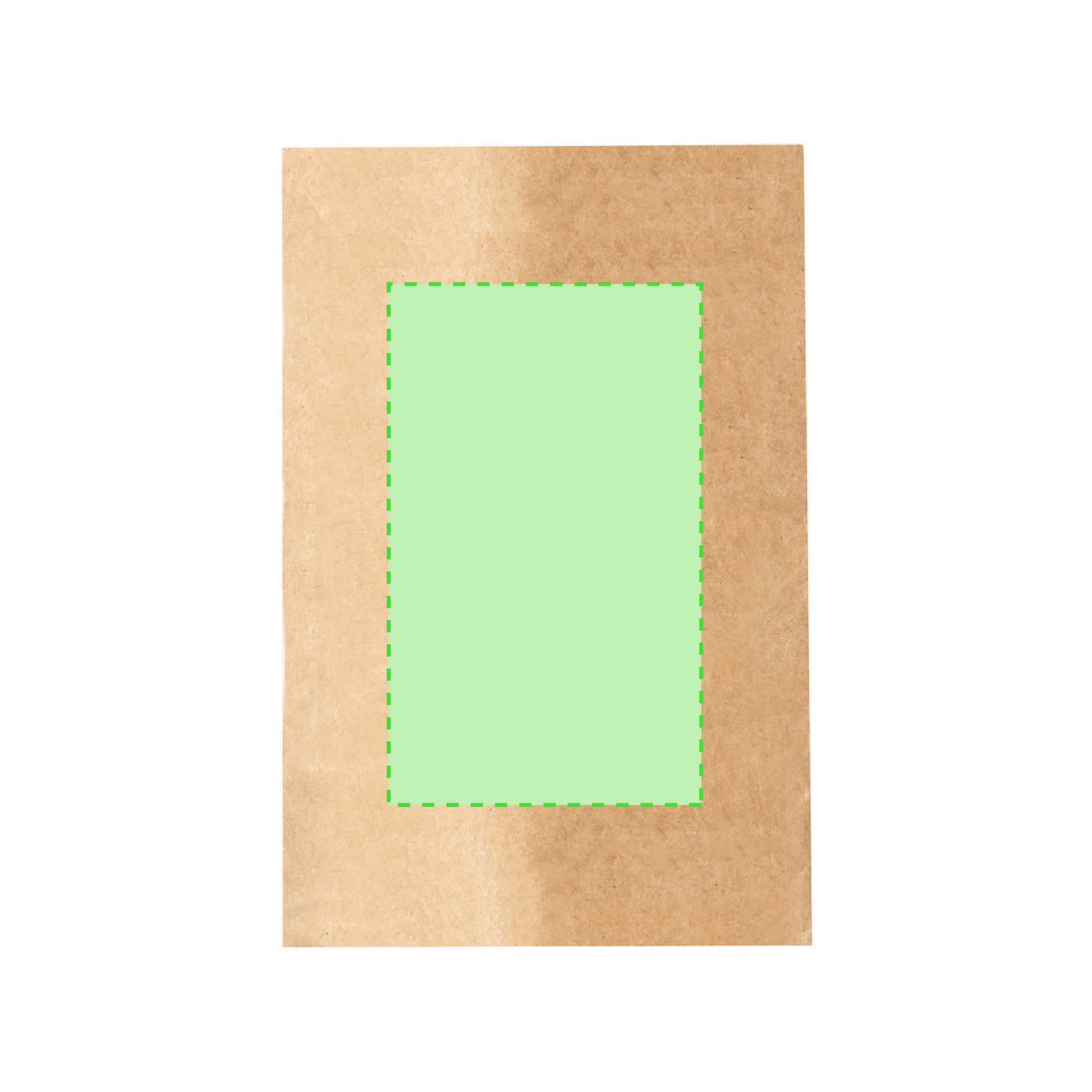 Bolsa de presentación de papel reciclado kraft — 15x23 cm, tamaño mediano del catálogo de bolsas de papel