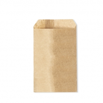 Bolsa de presentación de papel reciclado kraft — 15x23 cm, tamaño mediano del catálogo de bolsas de papel