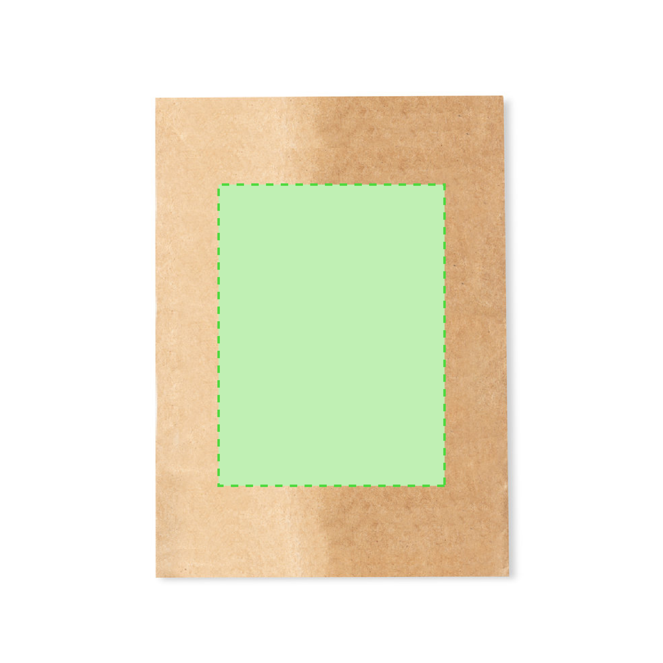 Bolsa de presentación de papel reciclado kraft — 25x32 cm, la más grande del catálogo de bolsas de papel