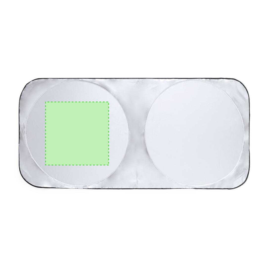 Parasol parabrisas poliéster 170T plegable compacto funda almacenamiento