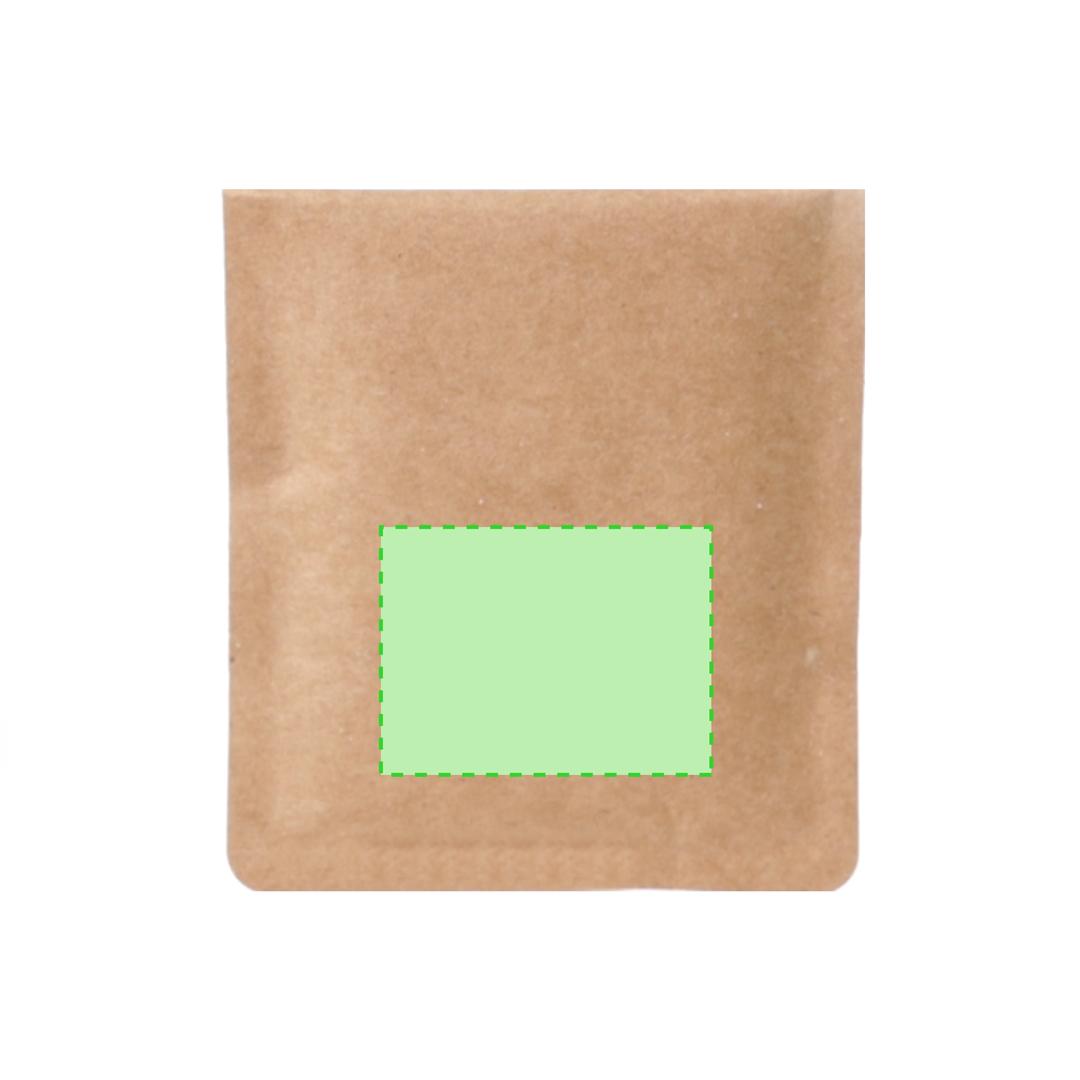 Cenicero de bolsillo de papel reciclado laminado con interior de aluminio ignífugo
