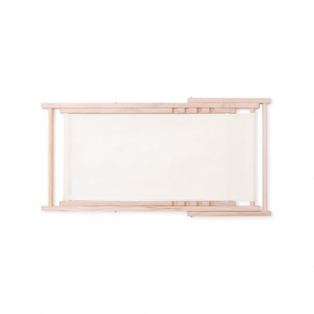 Silla plegable de madera y canvas reclinable en 4 posiciones — convertible en tumbona (60,5x80 cm)