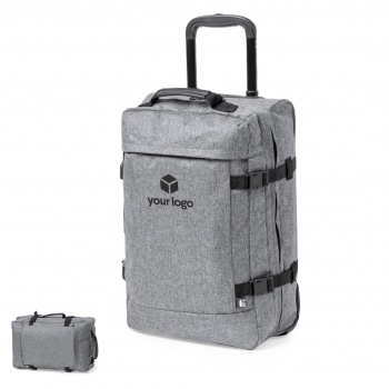 Trolley de poliéster 300D reciclado con cierre de seguridad TSA extensible