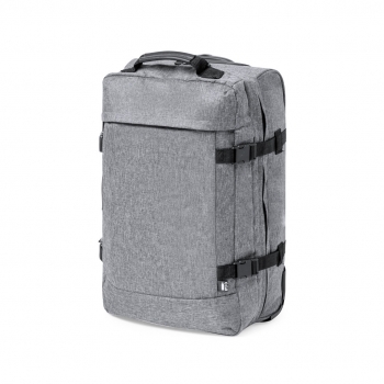 Trolley de poliéster 300D reciclado con cierre de seguridad TSA extensible