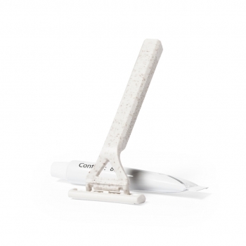 Set de afeitado con cuchilla de doble hoja de caña de trigo y gel de afeitar 8 g