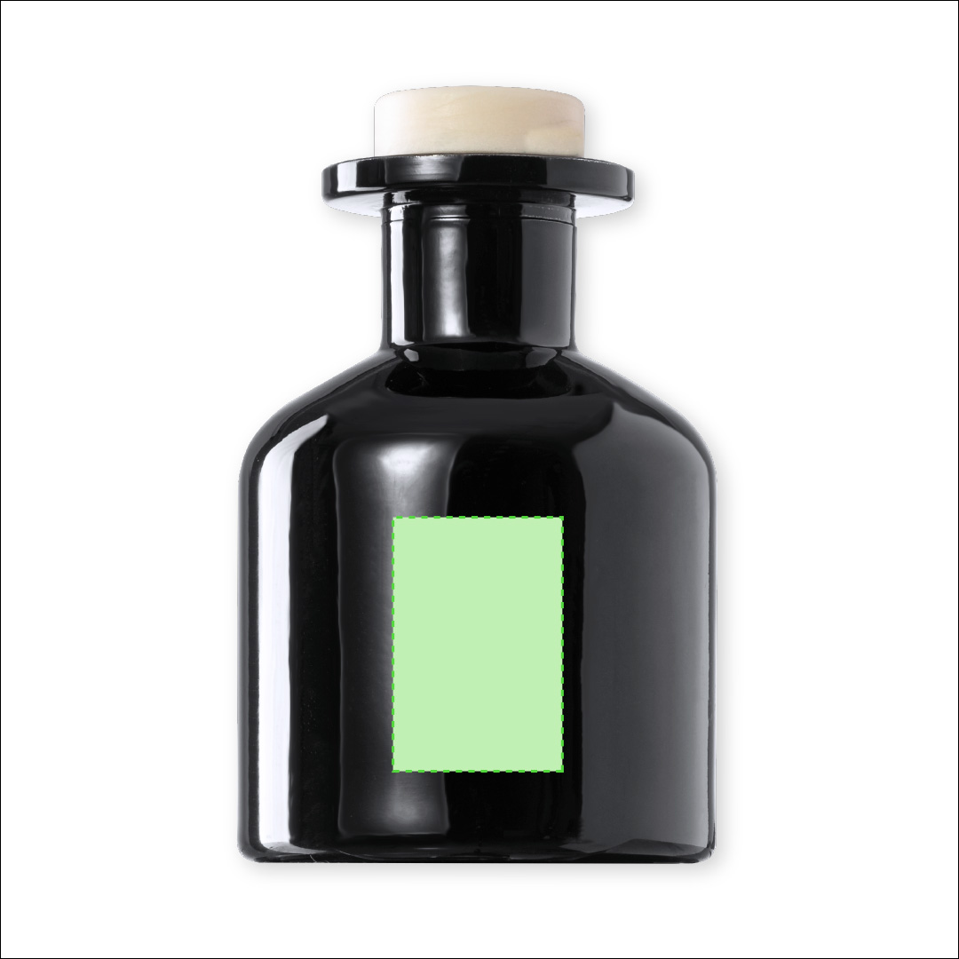 Difusor aromático de cristal aromas vainilla y sándalo 100 ml con varillas de ratán